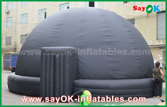 6m DIA Black Mobile Inflatable Planetarium Dome Projection Tent With Air Blower