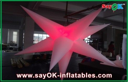 Customized Party Event Decoration Inflatable Hanging LED Light Star