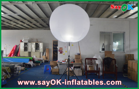 Customized Nylon Cloth White Inflatable Lighting Decoration For Party