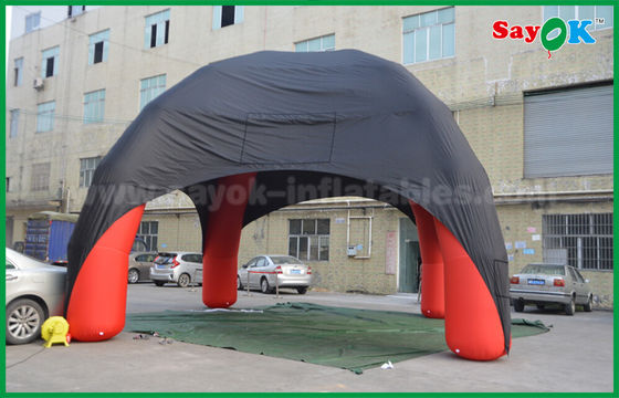 Inflatable Tent Dome Red / Black Spider Inflatable Dome Tent 4 Legs With Oxford Cloth Fire Retardant