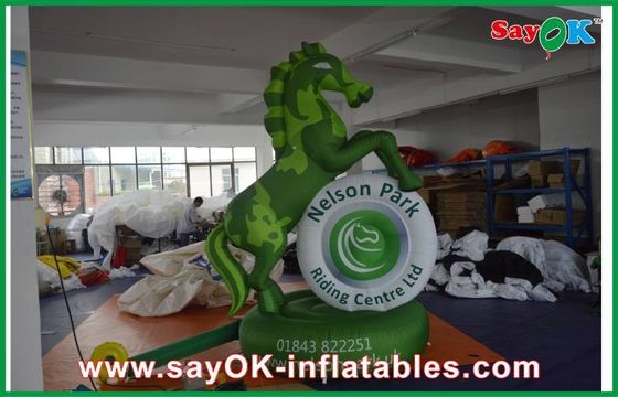 Advertising Inflatable Height 3m - 8m Inflatable Cartoon Characters , Events PVC / Oxford Cloth Horse