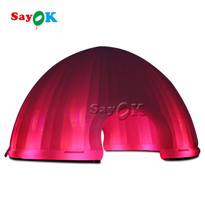 Outdoor Inflatable Lawn Tent 15x7.5mH LED Light Inflatable Air Tent For Camping