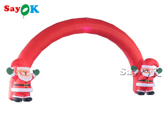 Oxford Cloth Inflatable Santa Arch For Christmas Party