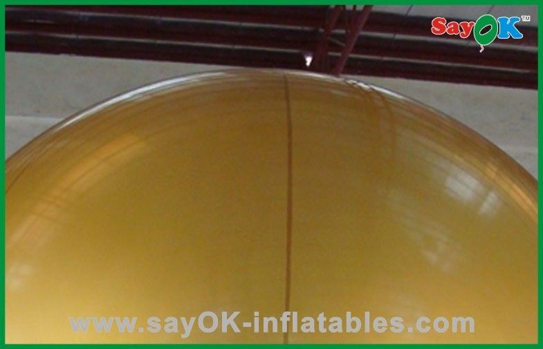 Gold Color Helium Inflatable Balloon For Outdoor Show Event 6m Height
