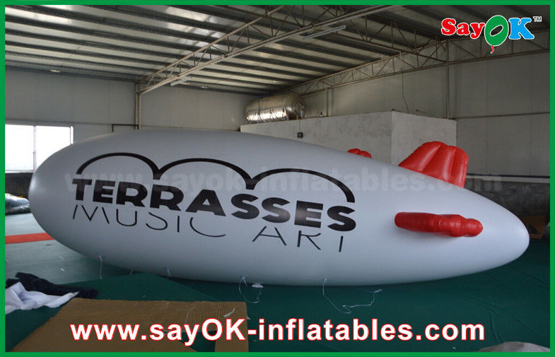 0.2mm PVC Custom Logo Inflatable Helium Balloon 5m Helium Zeppelin Air Plane