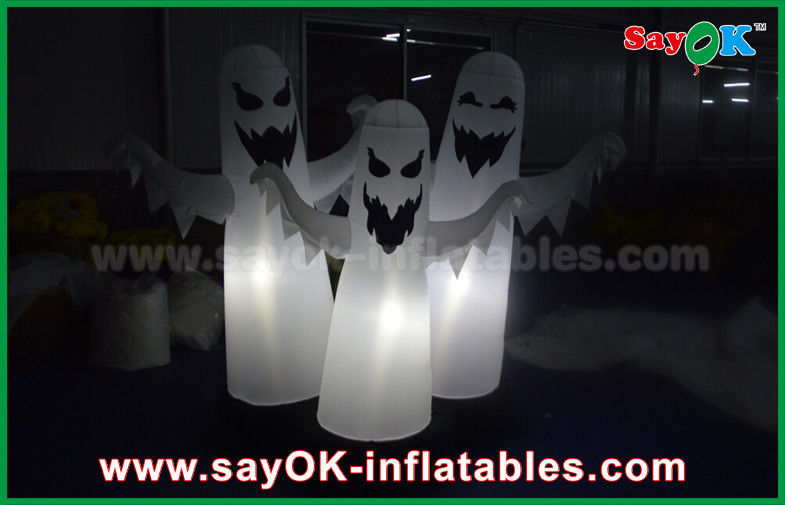 1.5m OXford Cloth Halloween 3 Ghost Inflatable Lighting Decoration Waterproof