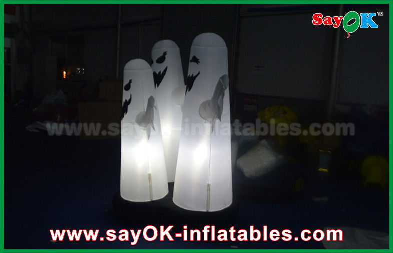 1.5m OXford Cloth Halloween 3 Ghost Inflatable Lighting Decoration Waterproof