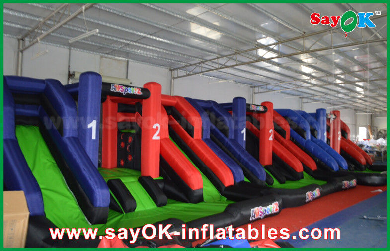 Blue And Red Inflatable Large Bouncer Slider Castle Kids Palying Toys For Children