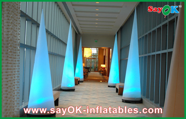 Led Cone Inflatable Lighting Decoration Color Changed With Controller