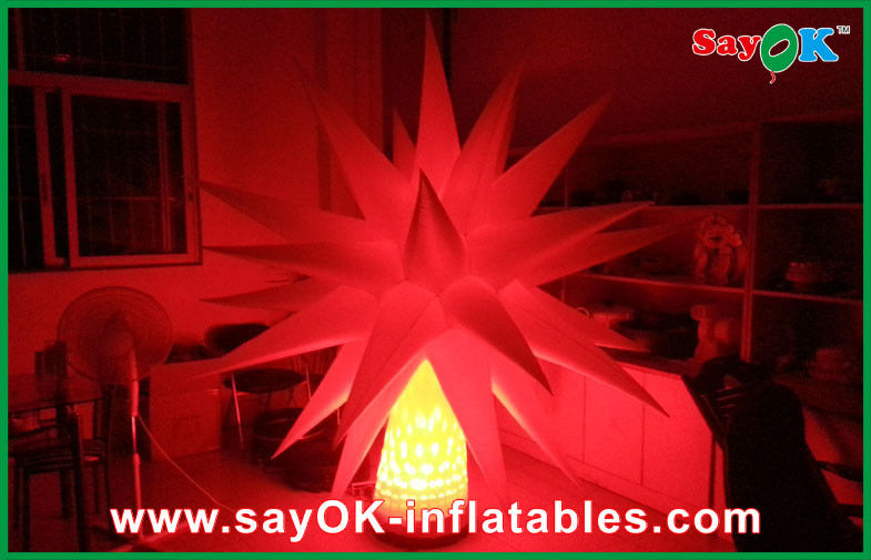 Led Light Ground Star Tree With 12 Different Color Inflatable Lighting Decoration