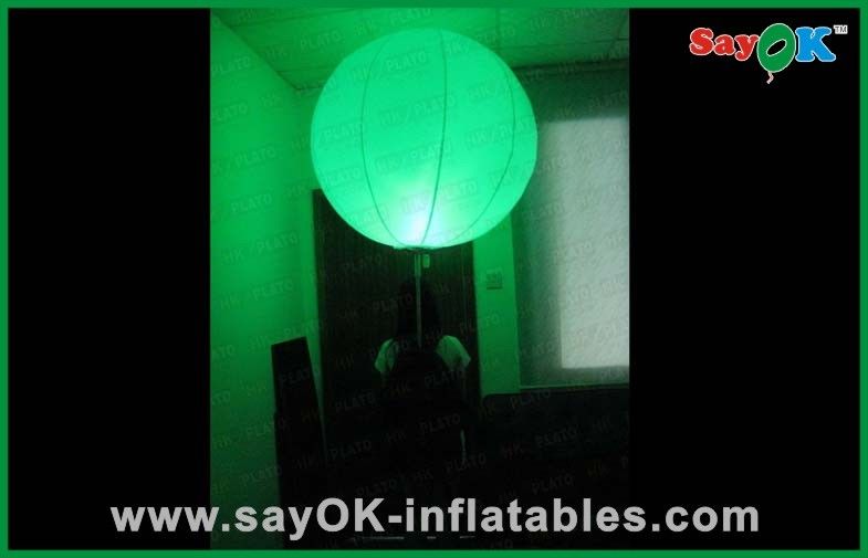 Backpack Balloon Event Inflatable Lighting Decoration For Advertising 0.8m Dia