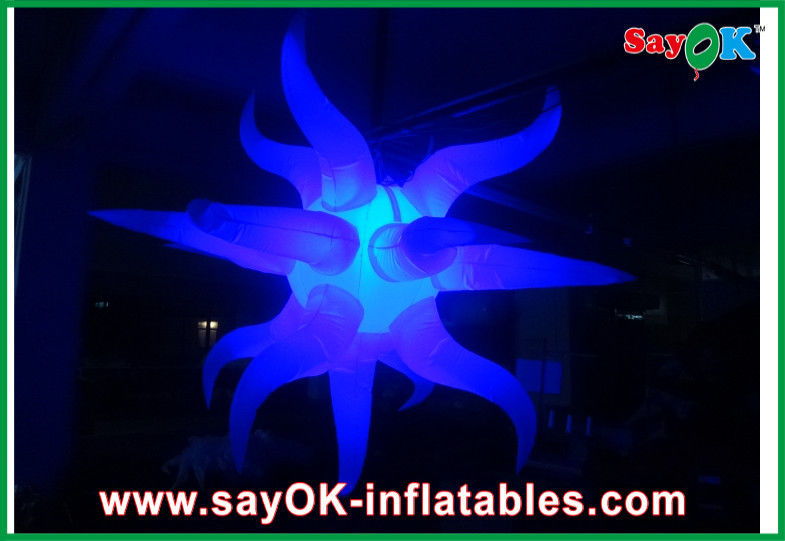 Dia 1m - 3m Nylon Oxford Inflatable Lighting Decoration Pink For Party