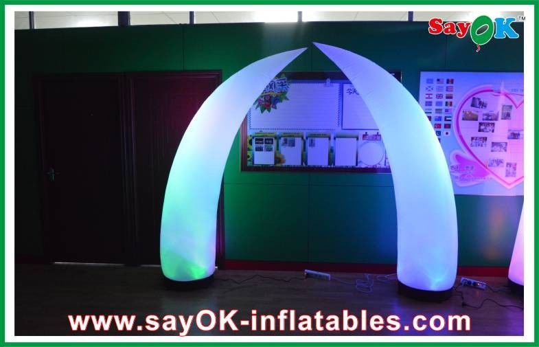 190T Nylon Cloth Inflatable Lighting Decoration , Custom Indoor Inflatable Ivory