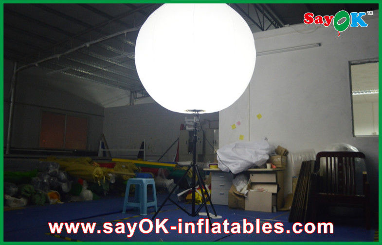 Stand White Inflatable Lighting Decoration Air Balloons For Advertising Of Business