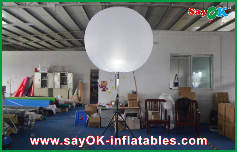 Customized Nylon Cloth White Inflatable Lighting Decoration For Party