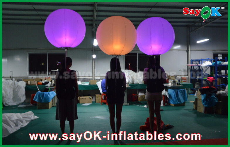 1m DIA Inflatable Lighting Decoration Balloon With Color Changing LED Light