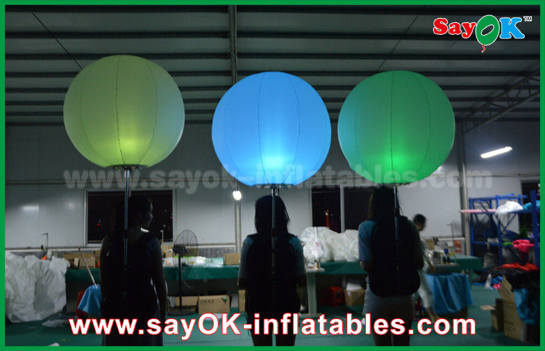 1m DIA Inflatable Lighting Decoration Balloon With Color Changing LED Light