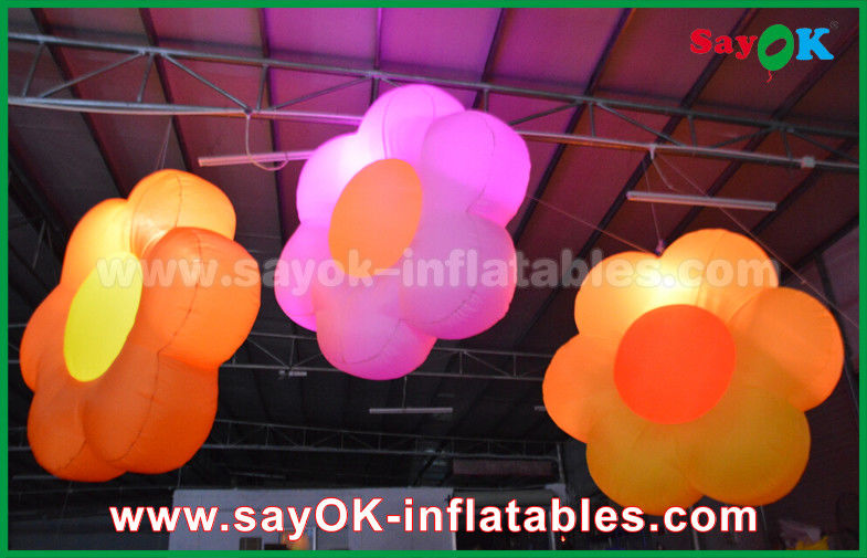 Oxford cloth Inflatable Lighting Decoration /  Lighting Inflatable flower For Club Bar , Party