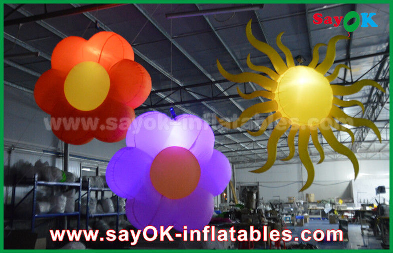 Oxford cloth Inflatable Lighting Decoration /  Lighting Inflatable flower For Club Bar , Party