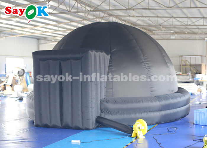 4.5 Meter Portable Inflatable Planetarium Projection Dome Tent Black Color
