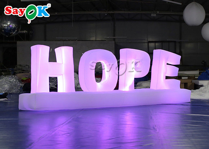 Attractive Giant Colorful Art Inflatable Word Model / Inflatable Letters For Decoration