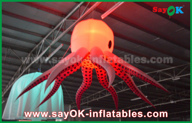 Changeable Color LED Inflatable Stage Octopus For Party And Wedding