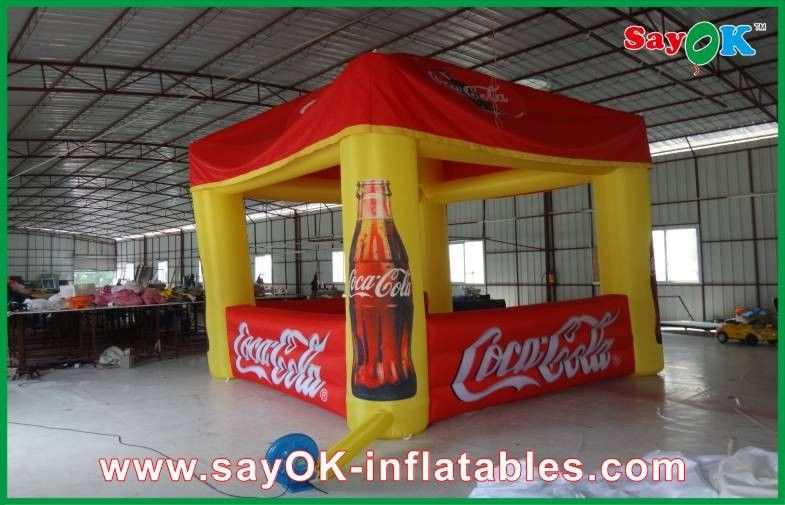 Advertising Exhibition Booth Tent Giant Inflatable Camping Tent Oxford Cloth / Pvc Tarpaulin Outdoor Tent