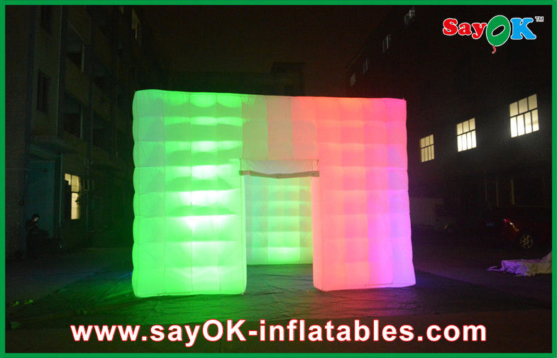 Durable Waterproof Inflatable Air Tent Go Outdoors With Led Light Inflatable Cube Tent