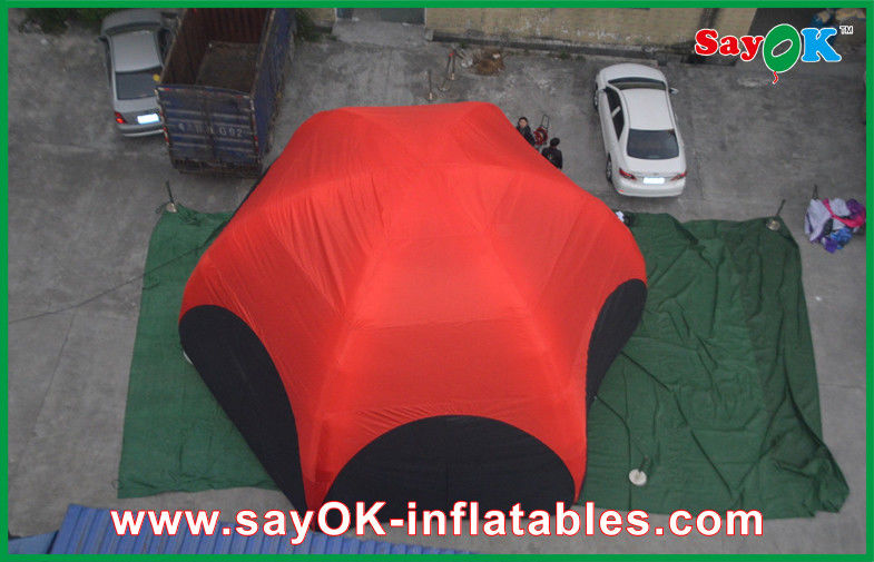 Go Outdoors Air Tent 3 M Red Hexagon Large Outdoor Inflatable Tent PVC For Vocation