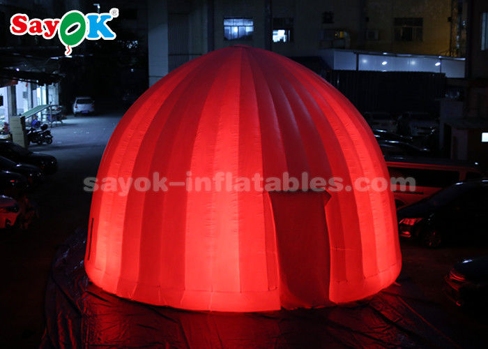 Inflatable Outdoor Tent 8 Meter LED Lighting Inflatable Air Dome Tent For Promotion Event