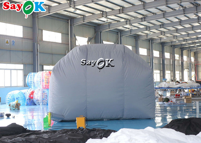 Inflatable Work Tent Gray Air Tight Inflatable Tent Car Spray Booth Waterproof Anti UV