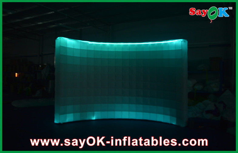 Advertising Booth Displays Shopping Mall Indoor Photobooth Inflatable Air Wall Convenience Installation
