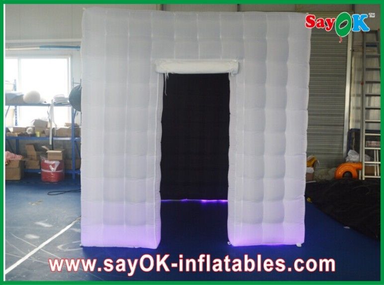 Wedding Photo Booth Hire White Inflatable Photo Booth Enclosure Led Lights For Wedding Party