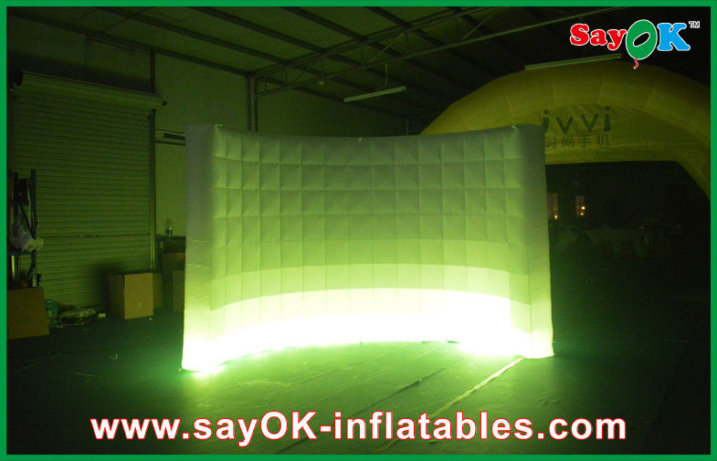 Inflatable Party Decorations Customized Red / Blue Large Led Inflatable Walls For Stage Decoration