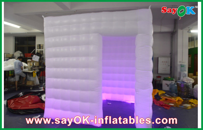 Inflatable Photo Booth Enclosure Safe Waterproof Mobile Photo Booth White Oxford Cloth / PVC Coated