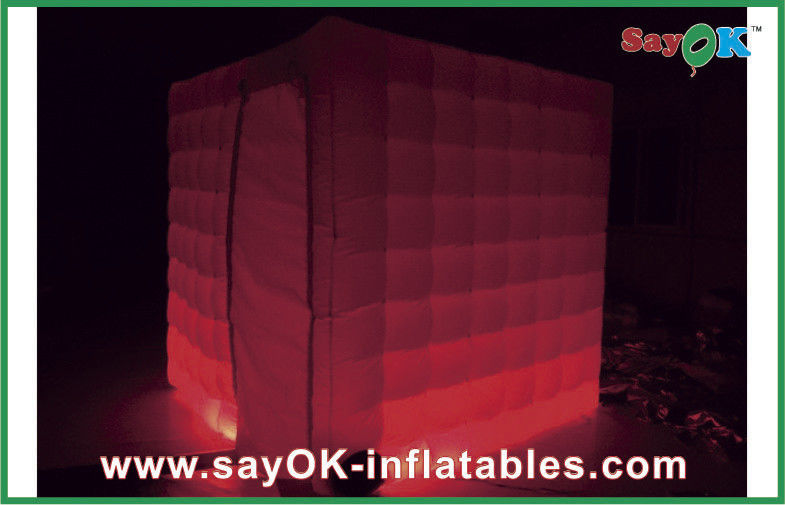 Inflatable Photo Studio L2.5 X W2.5 X H2.4m Two Doors Inflatable Photo Booth For Wedding