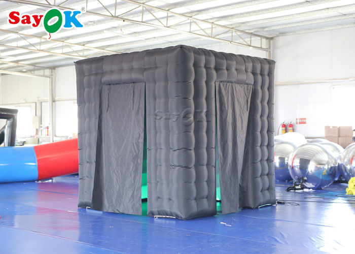 Event Booth Displays Durable Inflatable Cube Photo Booth With Air Blower Size 2.5*2.5*2.5m