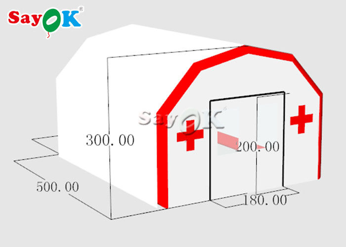 Inflatable Emergency Tent Oxford Cloth  Inflatable Medical Tent / Cube Decontamination Tent