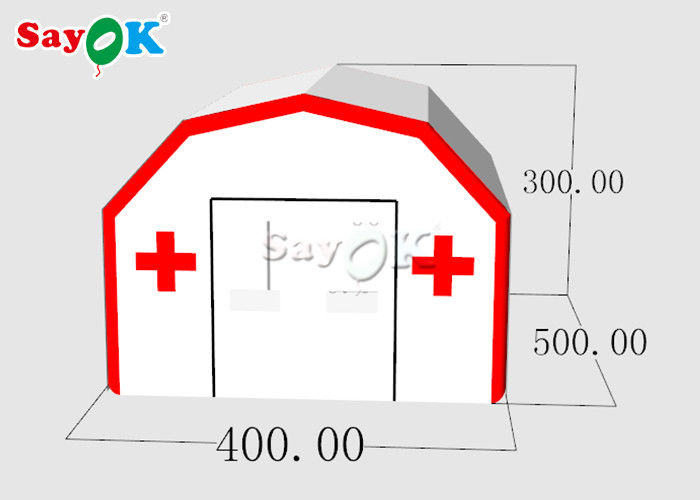 Inflatable Emergency Tent Oxford Cloth  Inflatable Medical Tent / Cube Decontamination Tent