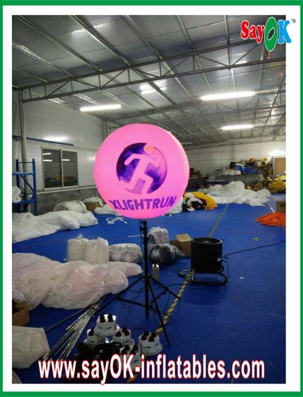 RGB Lights Inflatable Lighting Decoration 190T Nylon Cloth SGS ROHS With Stand