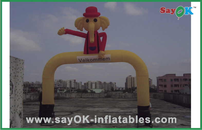 Air Dancing Man Yellow Advertising Inflatable Air Dancer Elephant Style Sky Dancer