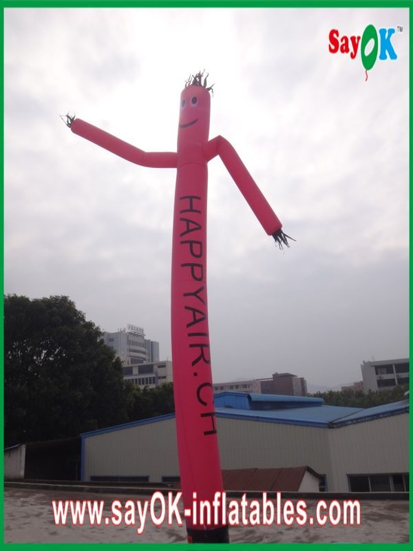 Inflatable Wiggle Man Custom Logo Durable Inflatable Air Dancer Pink Waving Man For Event Opening