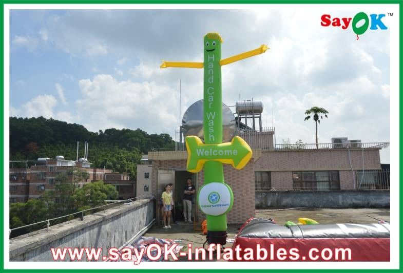 Inflatable Advertising Man Logo Printing Inflatable Sky Dancer Twin Legs For Festival Celebration