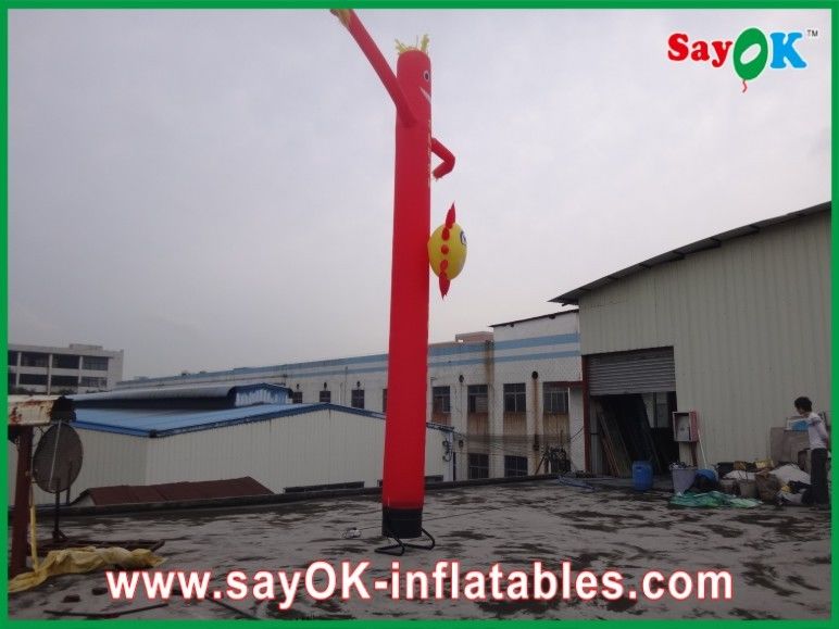Dancing Air Puppets Inflatable Air Dancer / Attractive Mini Inflatable Smile Air Tube Man For Wedding