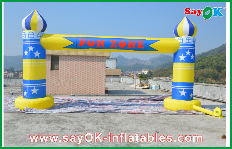 Inflatable Promotional Products Advertising Events Inflatable Finish Arch With Logo Printing 6m X 3m