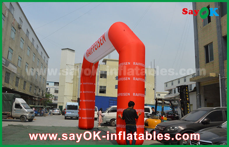 Inflatable Rainbow Arch Oxford Cloth Inflatable Arch Gate Entrance With Logo Print For Event