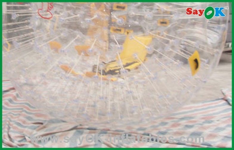 Giant Inflatable Outdoor Games PVC Bubble Human Sized Hamster Ball For Amusement Park 3.6x2.2m
