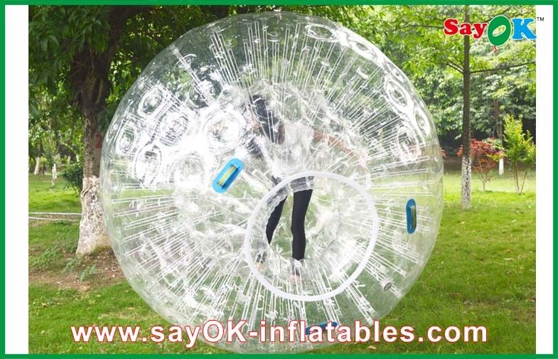inflatable beach games Clear Durable Inflatable Zorb Ball For Entertainment 1.0mm PVC