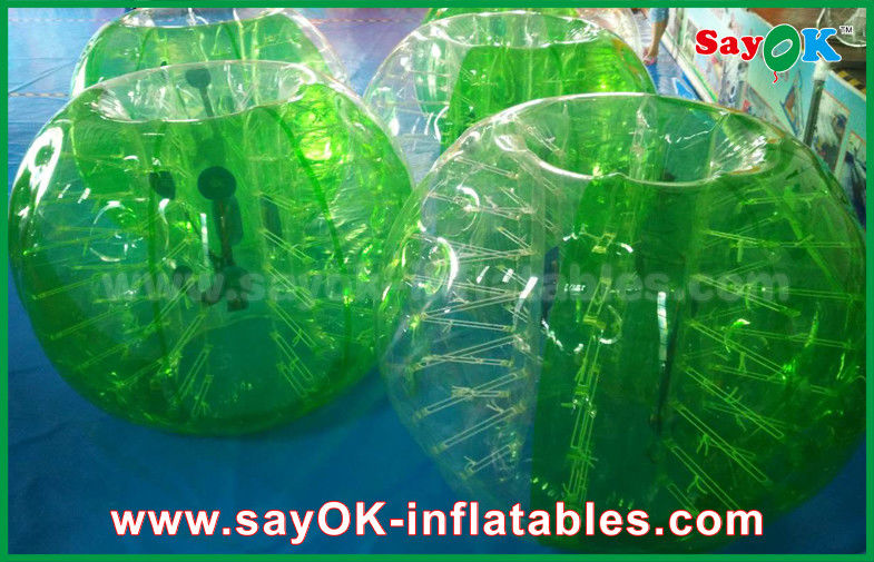 Inflatable Sport Game Green TPU Material Inflatable Sports Games Human Bubble Football Soccer Ball