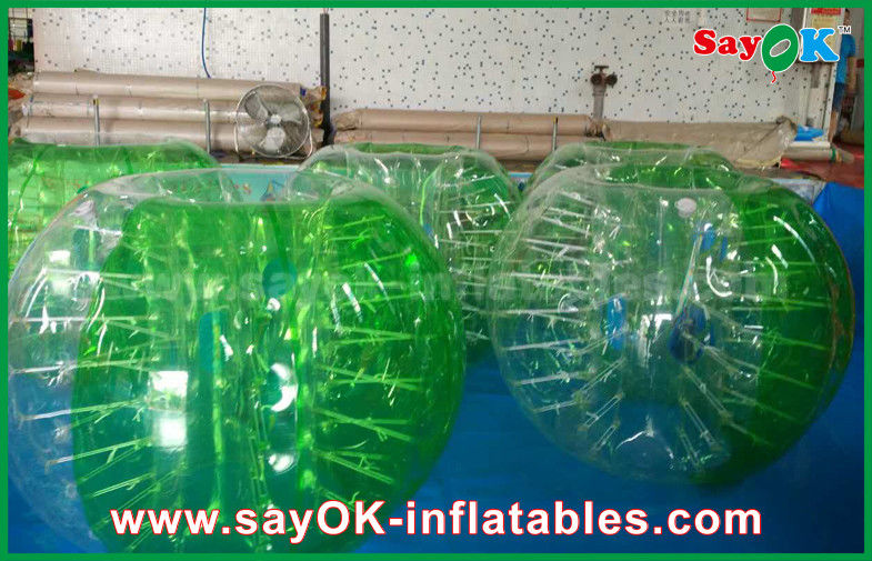 Inflatable Sport Game Green TPU Material Inflatable Sports Games Human Bubble Football Soccer Ball
